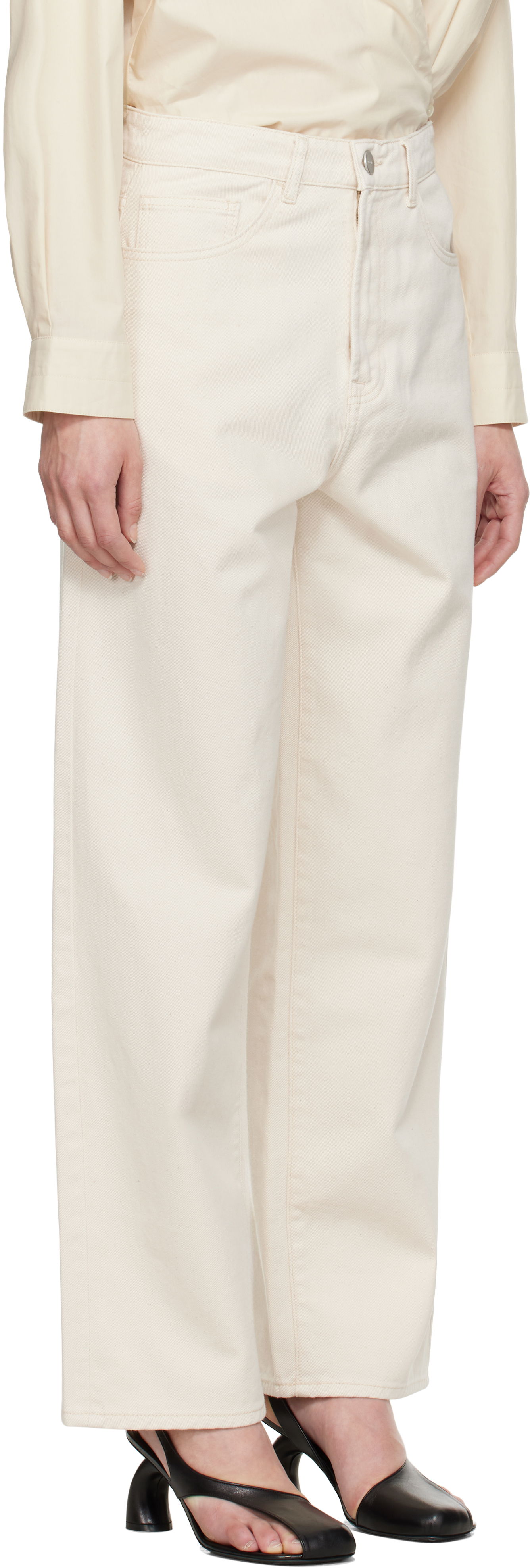 Jeans Róhe Baggy Fit Jeans Beige | 415-31-039, 1