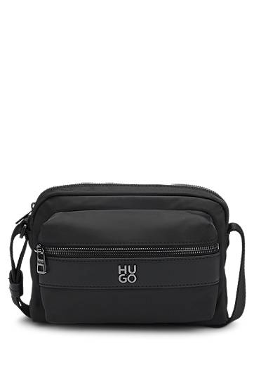 Skuldertaske BOSS HUGO Twill Crossbody Bag Sort | 50547390