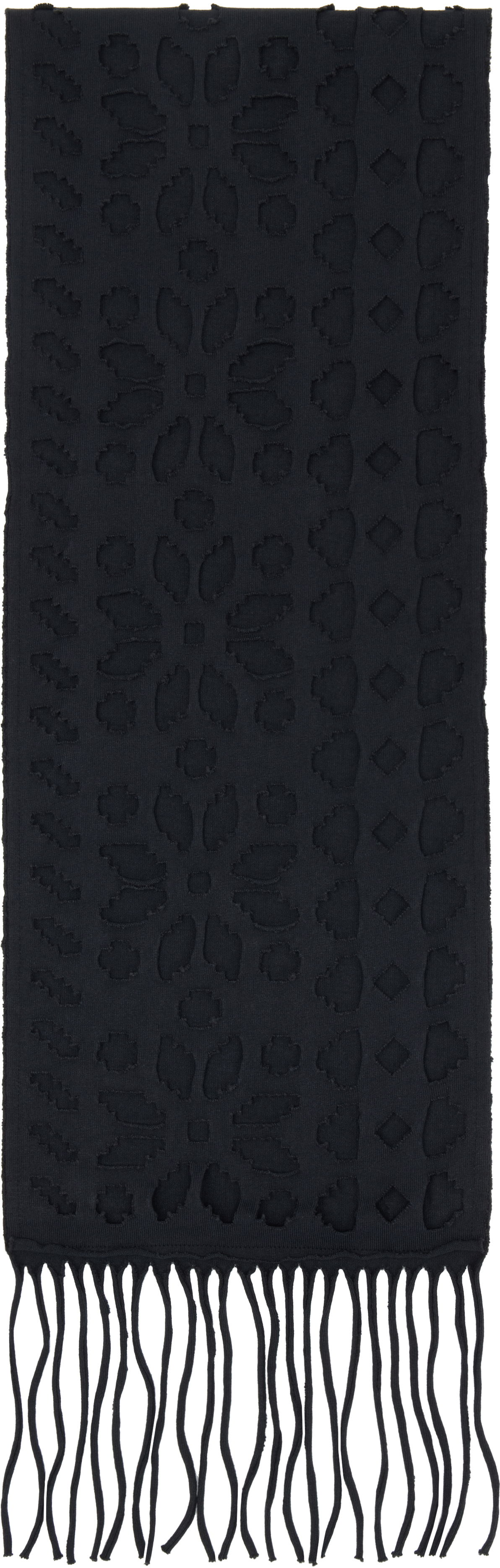Tørklæde OUR LEGACY Our Legacy Tore Fringed Scarf Sort | A4258TC, 0