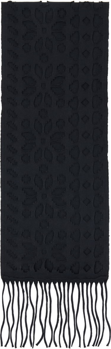 Tørklæde OUR LEGACY Our Legacy Tore Fringed Scarf Sort | A4258TC, 0