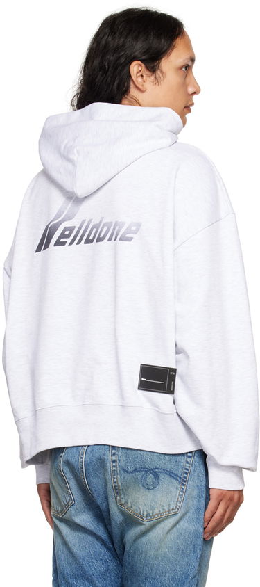 Sweatshirt We11done We11done Lettering Symbol Hoodie Grå | WD-TH3-22-840-U-GY, 2