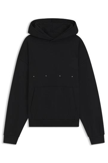 Sweatshirt BOSS HUGO x apoh Oversized-Fit Cotton Terry Hoodie Sort | 50545997