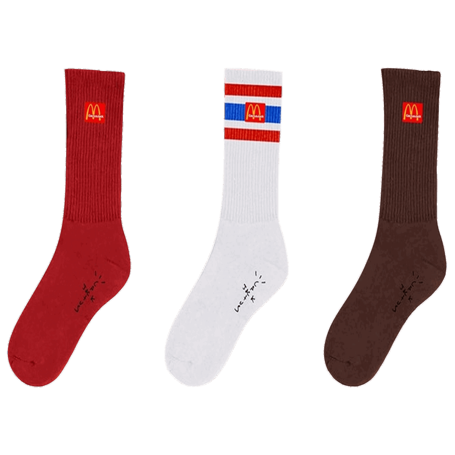 Undertøj og sokker Cactus Jack by Travis Scott McDonalds x Arches Sock Pack Flerfarvet | CJMD AS77 MULT, 0