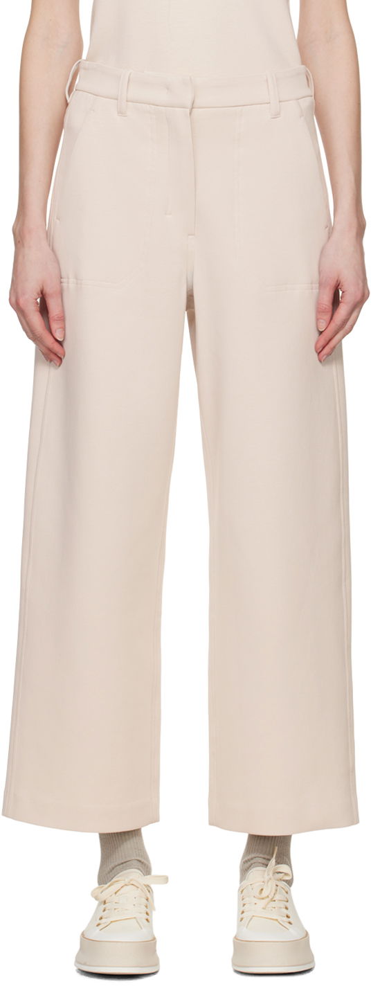 Bukser Max Mara Max Mara Cupola Wide-Leg Trousers Lyserød | 2419781013600