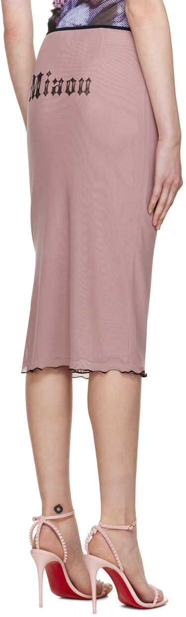 Nederdel Miaou Miaou Moni Mesh Midi Skirt Lyserød | 4005PM2CTM, 2