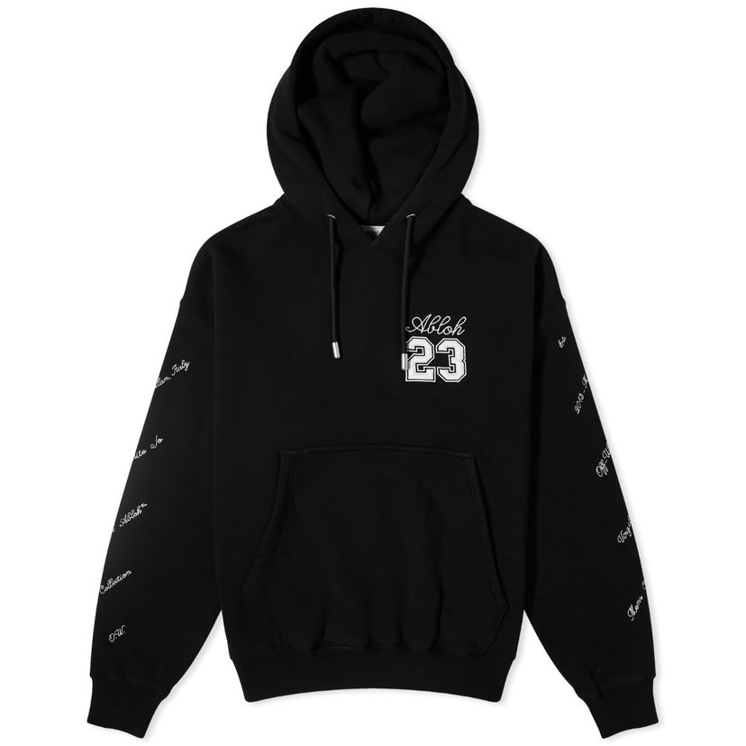Sweatshirt Off-White 23 Abloh Popover Hoody Sort | OMBB085S24FLE0111001