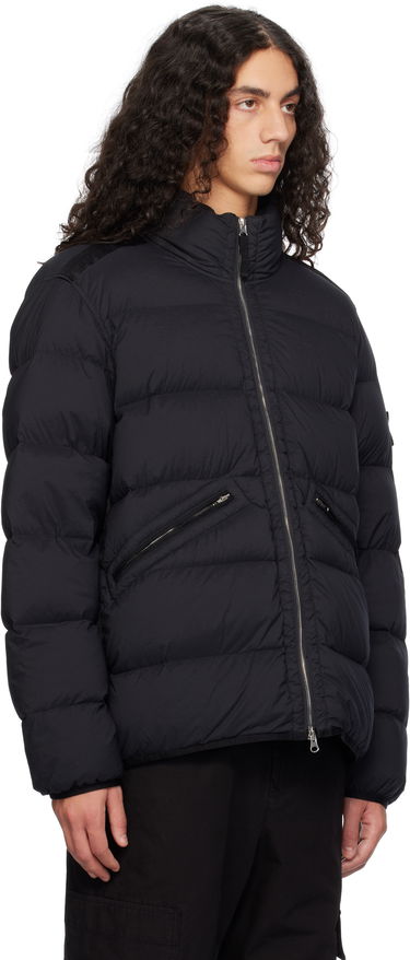 Puffer jakke Stone Island Stone Island Seamless Tunnel Nylon Down Jacket Sort | 811543028, 1