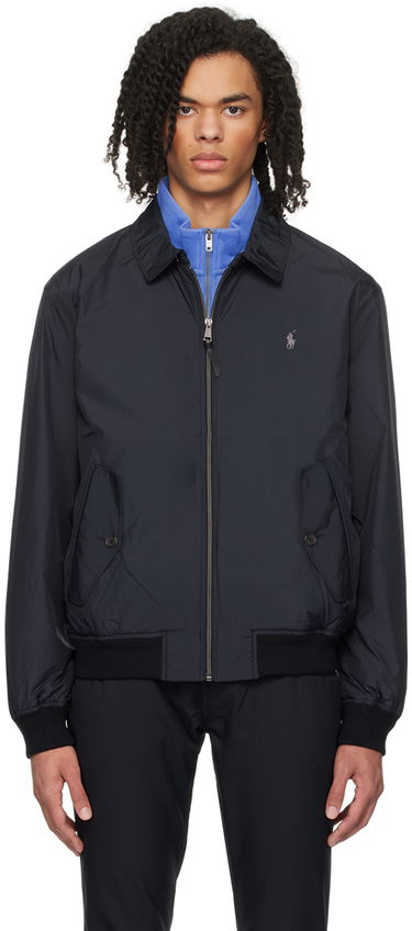 Jakke Polo by Ralph Lauren Water-Repellent Bomber Jacket Sort | 710832229003, 0