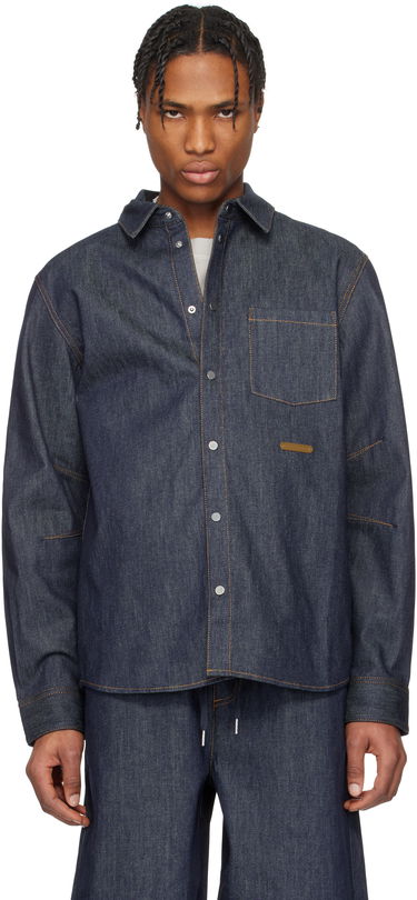 Skjorte Helmut Lang Helmut Lang Curved Classic Denim Shirt Blå | O09DM501, 0