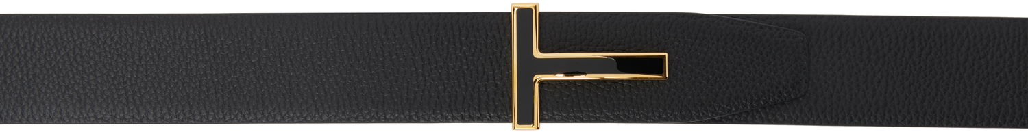 Bælter Tom Ford TOM FORD Grain Leather T Belt Sort | TB247-LCL237G, 0