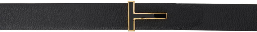 Bælter Tom Ford TOM FORD Grain Leather T Belt Sort | TB247-LCL237G