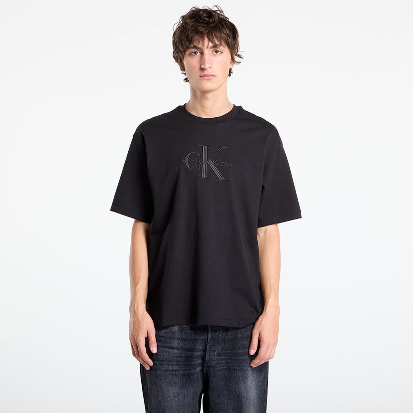 T-shirt CALVIN KLEIN Calvin Klein Hi Low Emb 16S Jersey T-Shirt Sort | LV04RB295G UB1