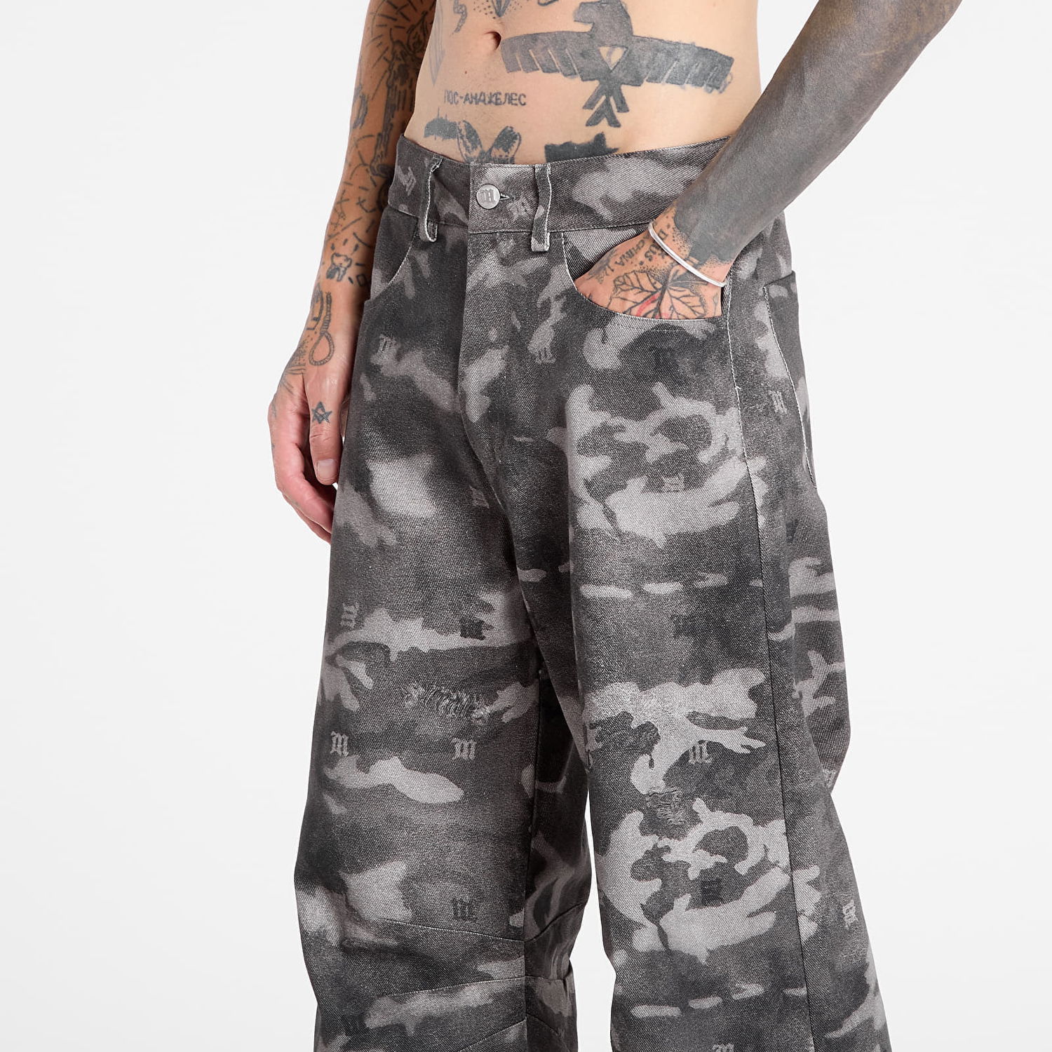 Bukser MISBHV MISBHV Camo Print Trousers Grå | 251M312, 1