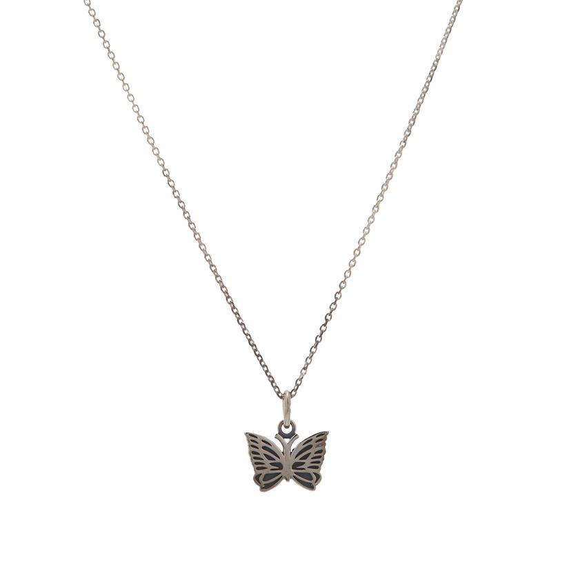Halskæde Needles 925 Silver Pendant Sort | OT009-C