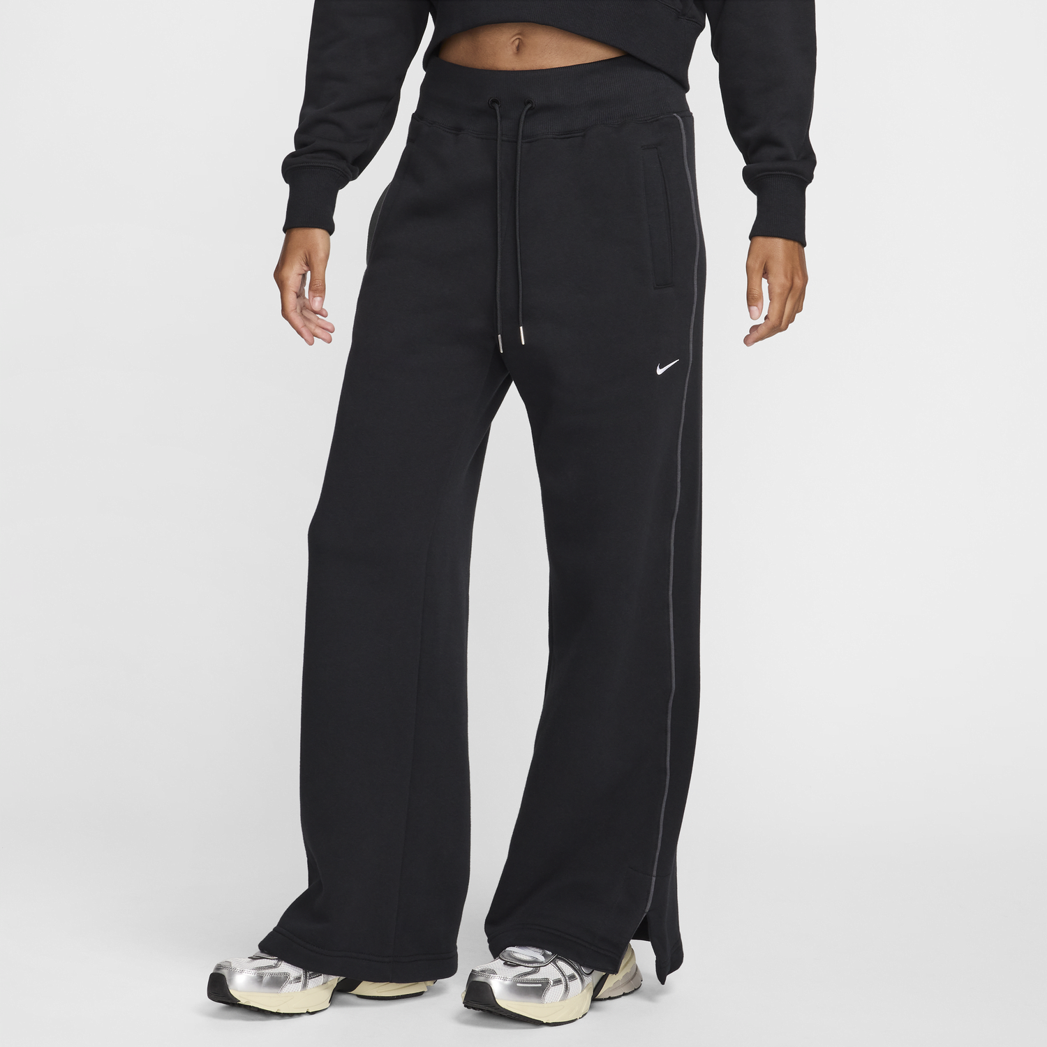Joggingbukser Nike Phoenix Fleece Pants Sort | HV3775-010, 0
