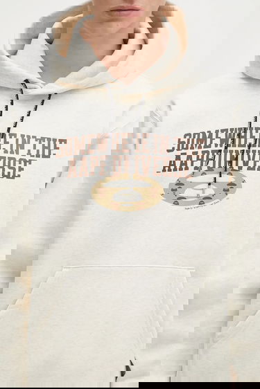 Sweatshirt AAPE by A Bathing Ape AAPE Basic Hoodie with Print Hvid | AAPSWMB342XAN, 4
