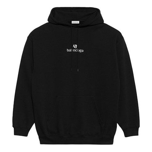 Sweatshirt Balenciaga Balenciaga Alphabet Print Long Sleeve Hoodie Sort | 578135TJVE11034, 0