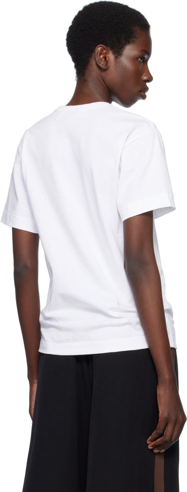 T-shirt Comme des Garçons PLAY Metal Stone Emblem Heart T-Shirt Hvid | AX-T802-051, 2