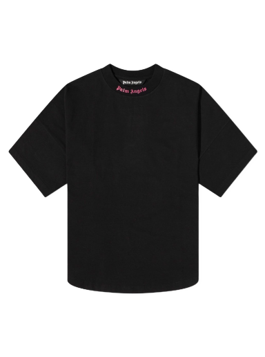 T-shirt Palm Angels Double Back Logo Oversixed Tee Sort | PMAA002C99JER0081032