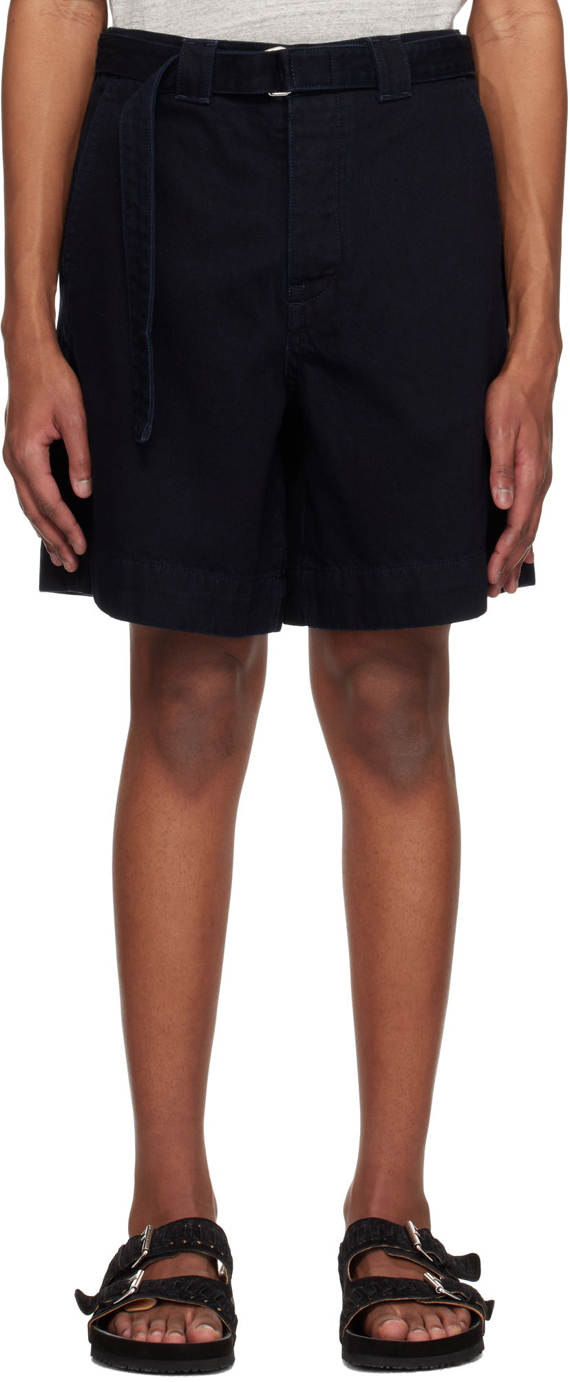 Shorts Róhe Relaxed Utility Shorts Mørkeblå | 314-31-071