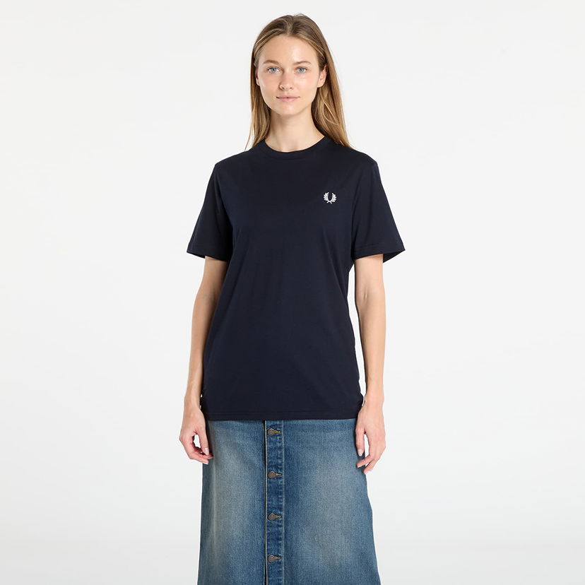 T-shirt Fred Perry Fred Perry Crew Neck T-Shirt Mørkeblå | M1600V 608