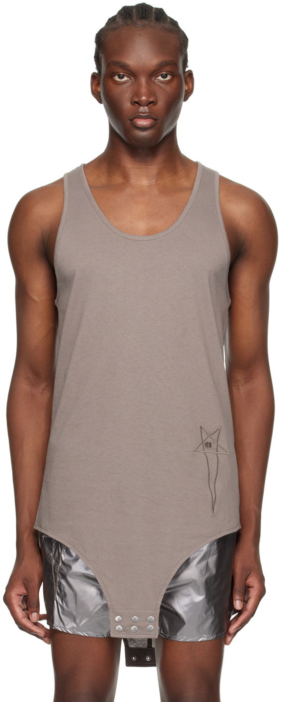 Tanktop Rick Owens Edition Basketball Tank Top Grå | CM01D9233 CHJER