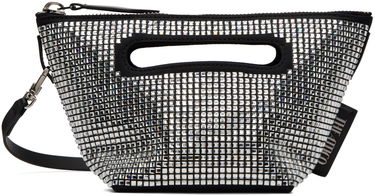 Håndtaske The Attico The Attico Via dei Giardini 15 Crystal-Embellished Clutch Sort | 241WAH48 V015B, 0