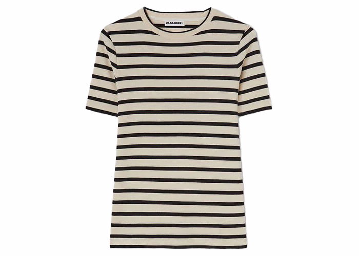 T-shirt Jil Sander Stripe Cotton T-Shirt Beige | J40GC0111 J46497 080, 0