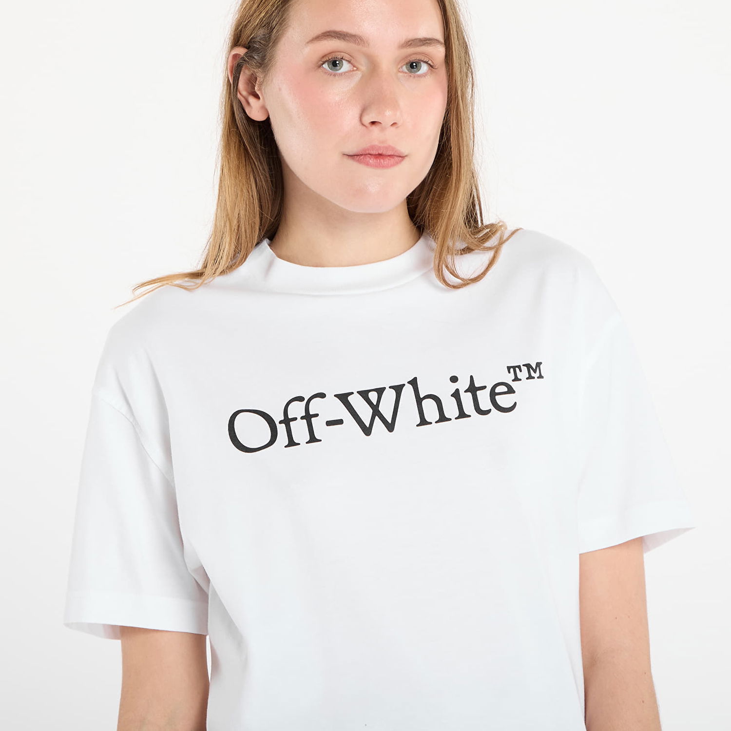 T-shirt Off-White White Big Bookish Skate T-Shirt Hvid | OWAA089C99JER0030110, 1