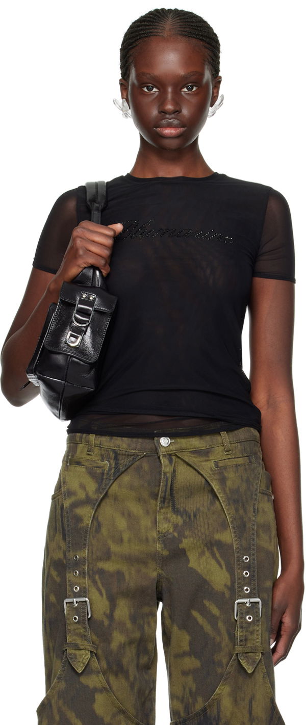 Cargo bukser Blumarine Blumarine Crystal Cut T-Shirt Grøn | P422T055A, 0