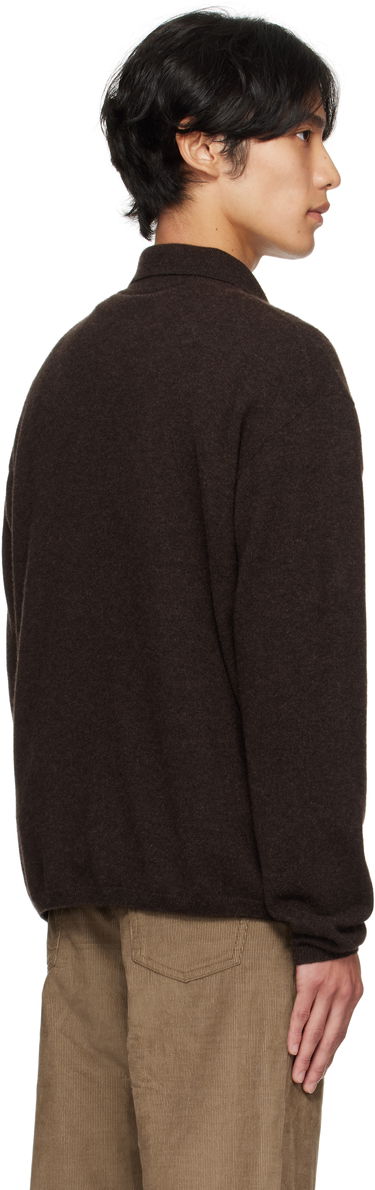 Sweater The Row The Row Franz Knit Polo Brun | 1015-Y556, 2
