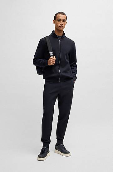 Joggingbukser BOSS Mercerized Stretch Cotton Tracksuit Bottoms Sort | 50532772, 1