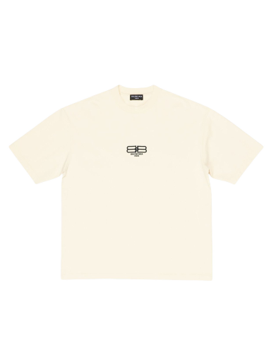 T-shirt Balenciaga BB Paris Icon Medium Fit T-shirt Hvid | 612966TMVG79069