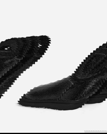 Sneakers og sko UGG Telfar Logo Mini Crinkle Leather Boots Black Sort | 1155790 BLK, 5