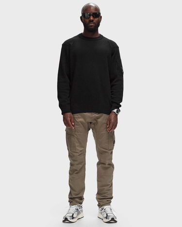 Sweater C.P. Company LAMBSWOOL GRS CREW NECK KNIT Sort | 17CMKN047A110149A-999, 1