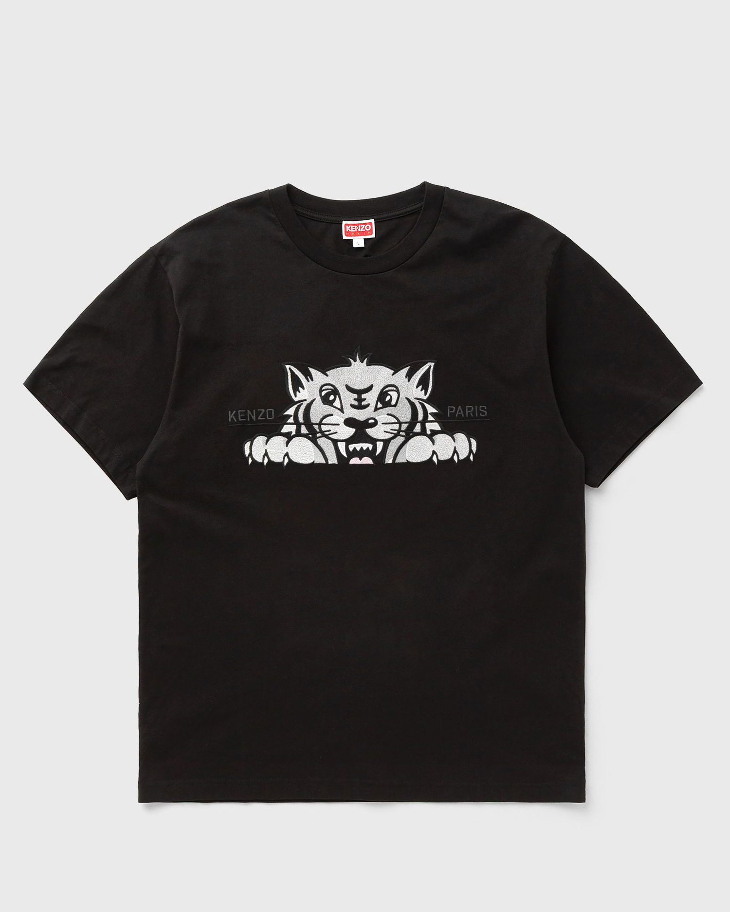 T-shirt KENZO Happy Tiger Embroidered T-Shirt Sort | FF55TS5264SI.99J, 1