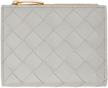 Tegnebog Bottega Veneta Small Intrecciato Bi-Fold Wallet Grå | 742330 VCPP3, 0