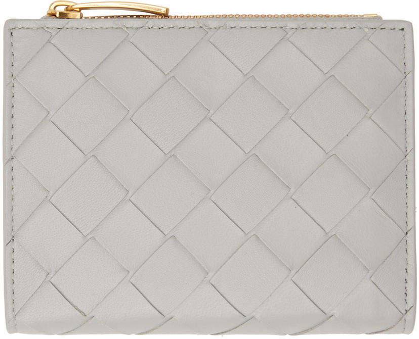 Tegnebog Bottega Veneta Small Intrecciato Bi-Fold Wallet Grå | 742330 VCPP3