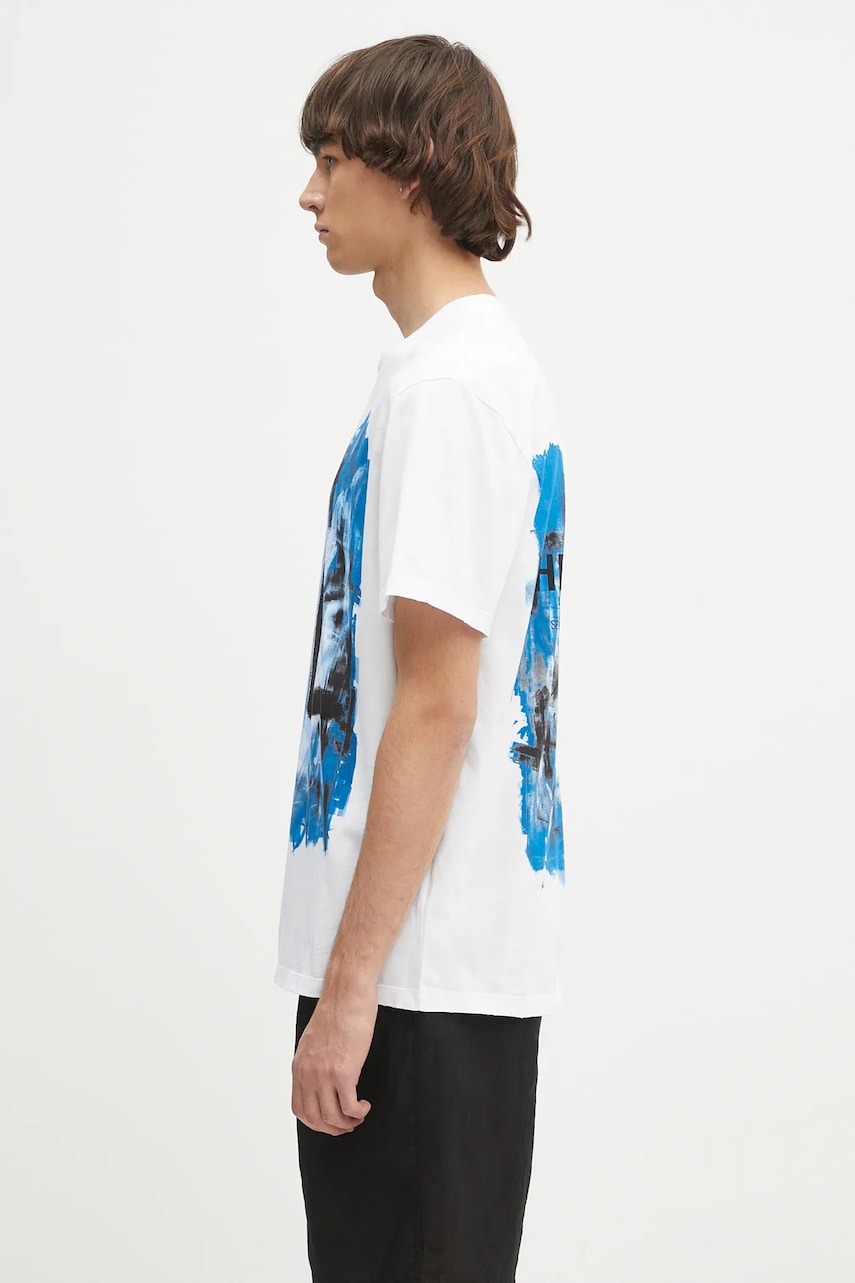 T-shirt Helmut Lang Helmut Lang Scribble Graphic T-Shirt Hvid | P02HM509, 1