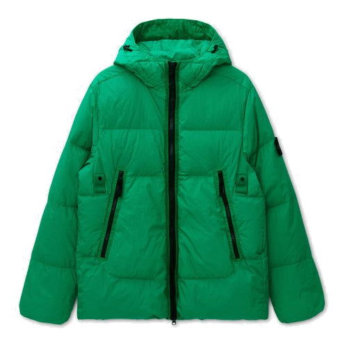 Puffer jakke Stone Island Hooded Padded Down Jacket Grøn | 751540123-V0050