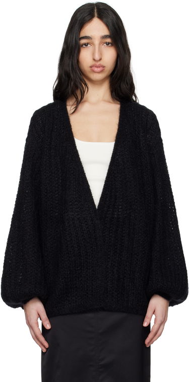 Sweater TOTEME TOTEME Puffed Cardigan Sort | 252-WRT0465-YA0160, 0