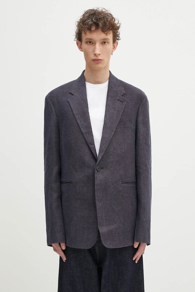 Jakke OUR LEGACY Our Legacy Unconstructed Shinjuku Blazer Mørkeblå | M2250UD