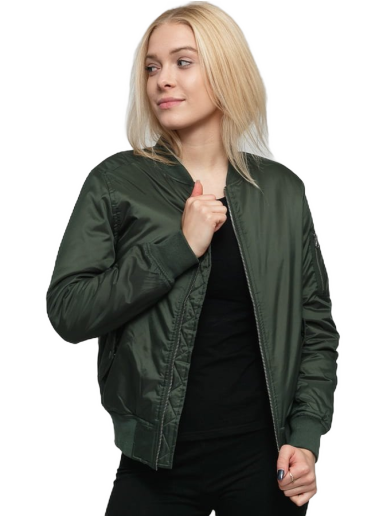 Bomberjakke Urban Classics Ladies Basic Bomber Jacket Grøn | tb807 olive