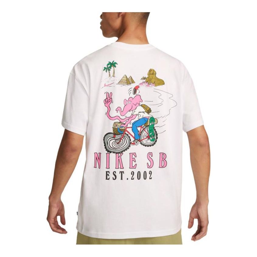 T-shirt Nike SB Skate Graphic T-Shirt Hvid | FJ1142-100, 0