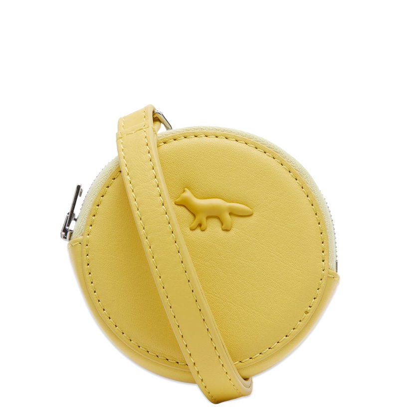 Tegnebog MAISON KITSUNÉ Cloud Zipped Coin Purse Gul | MW05347LC0045-P318