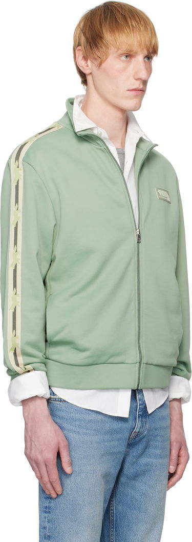 Jakke MAISON KITSUNÉ Maison Kitsuné Flash Fox Zipped Track Jacket Grøn | OM02132KM0322, 1