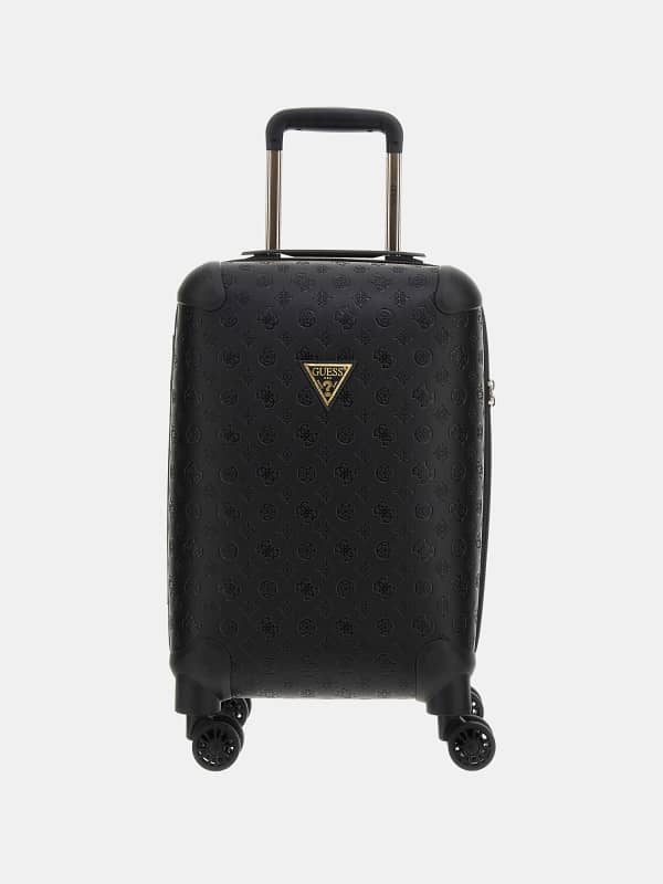 Kuffert GUESS Wilder 4G Peony Logo Trolley Sort | TWD74529830, 0