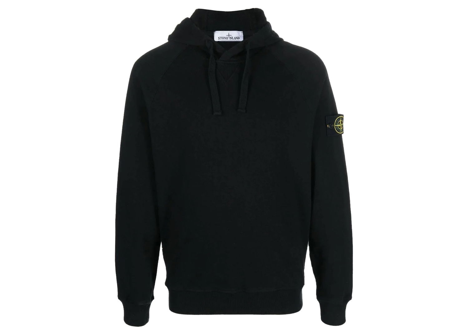Sweatshirt Stone Island Logo Patch Hoodie Sort | 781562160 V0029, 0