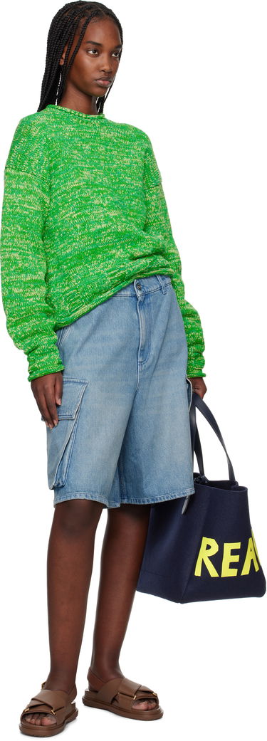 Shorts JW Anderson JW Anderson Cargo Denim Shorts Blå | DT0108-PG1735, 3