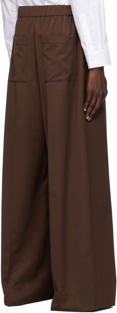 Bukser Simone Rocha Simone Rocha Wide Leg Drawstring Trousers Brun | 4143D 1217, 2